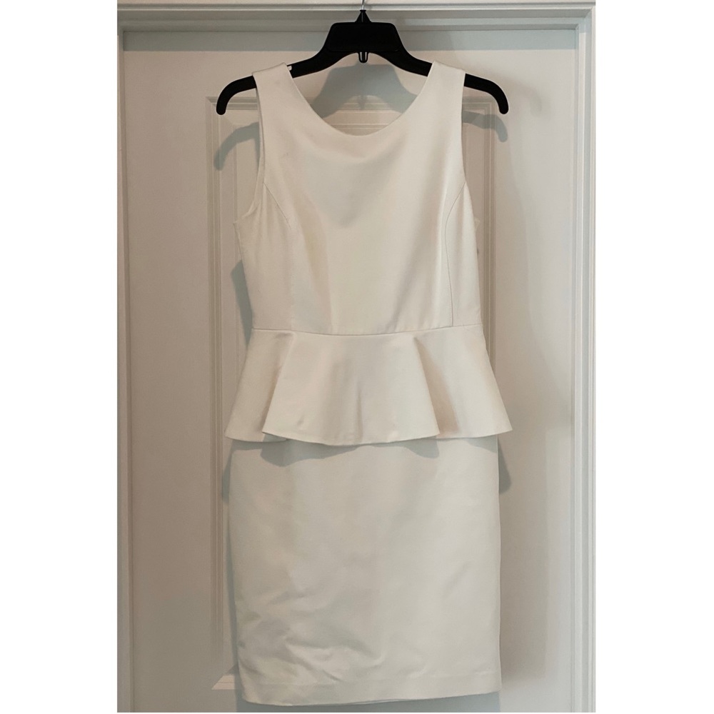 Banana Republic White Peplum Dress!
